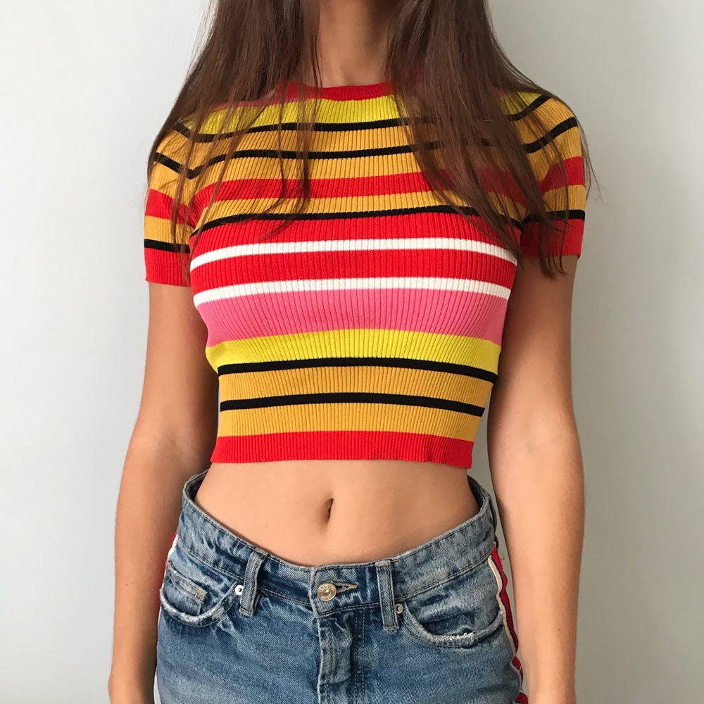 ZARA ribbed sweater top